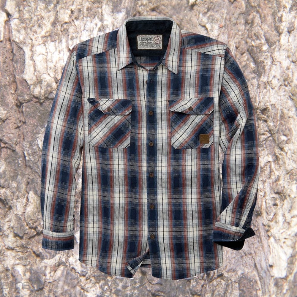 *Legendary Whitetails* Tough as Buck Heavyweight Flannel Shirt